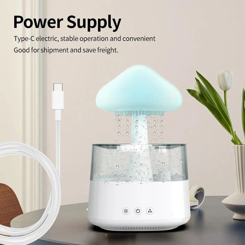 Relax Rain Diffuser Humidifier Raindrop Aromatherapy Machine Colorful