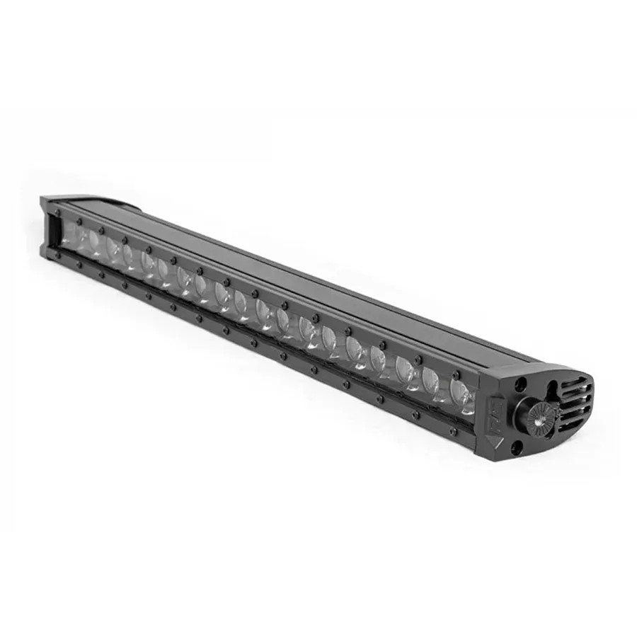 Rough Country Black Series LED Light Bar 20" Single Row - Amber DRL | Universal