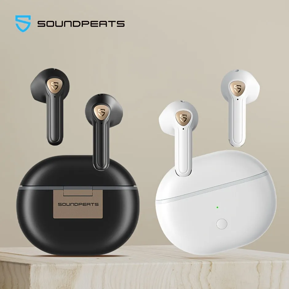 SOUNDPEATS Air3 Deluxe HS Wireless Earbuds - Hi-Res Audio Certified, LDAC Codec, 4 Mics with ENC for Crystal-Clear Calls, 60ms Low Latency Game Mode