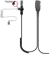 SPM-1333, Mirage, Lapel Microphone Kit, Black, Fits Motorola