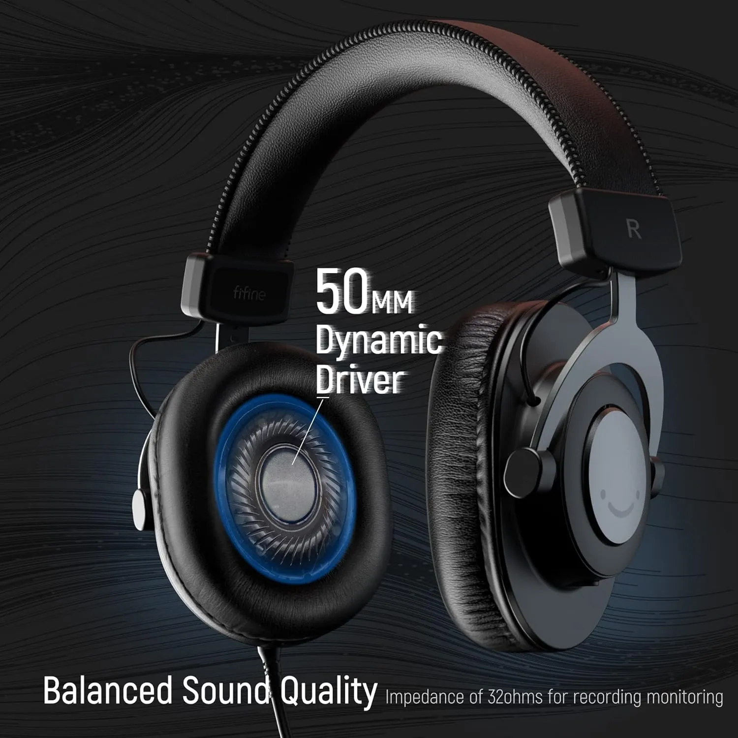 Studio Monitor Headphones for Recording Over Ear Wired Headphones for Podcast Monitoring, Streaming