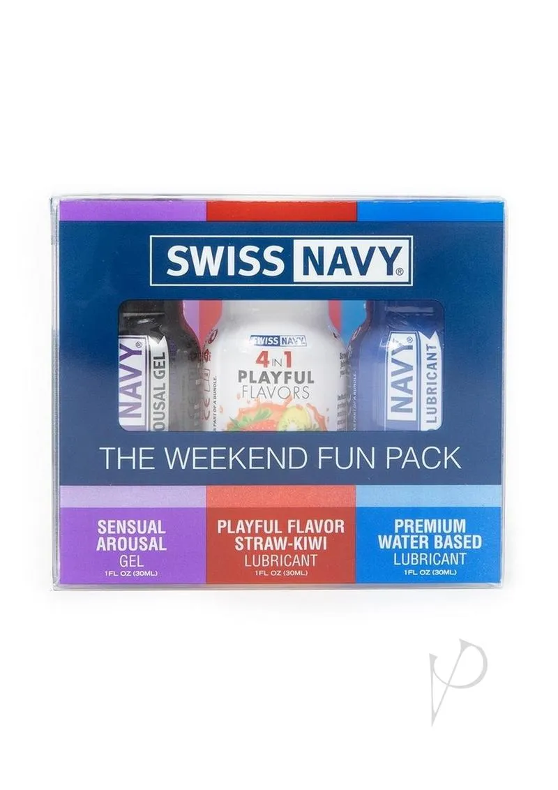 Swiss Navy Weekend Lubricants Fun Pack 1 oz (3 per Pack)