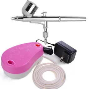 TheLAShop Mini Air Compressor Dual Action Makeup Airbrush Kit