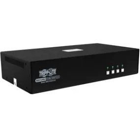 Tripp Lite by Eaton Secure KVM Switch, 4-Port, Dual Head, DVI to DVI, NIAP PP4.0, Audio, TAA