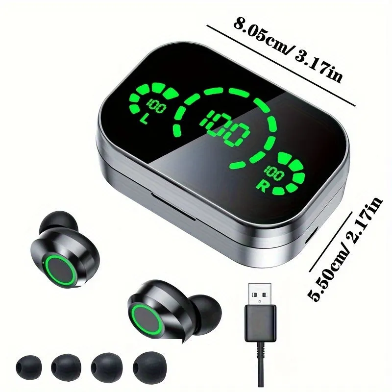 TWS Wireless Ear Earbuds Headset Battery Display Earphone Power Supply Box Earpiece Stereo Headphone For Xiaomi Earbuds For Iphone Phone Headphones