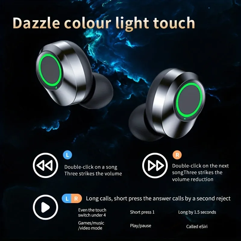 TWS Wireless Ear Earbuds Headset Battery Display Earphone Power Supply Box Earpiece Stereo Headphone For Xiaomi Earbuds For Iphone Phone Headphones