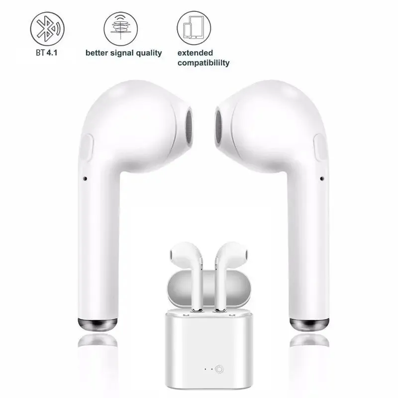 Valdus earphone i7s fone de ouvido audifonos auriculares bass waterproof bt 5.0 mini wireless earbuds tws for mobile phone