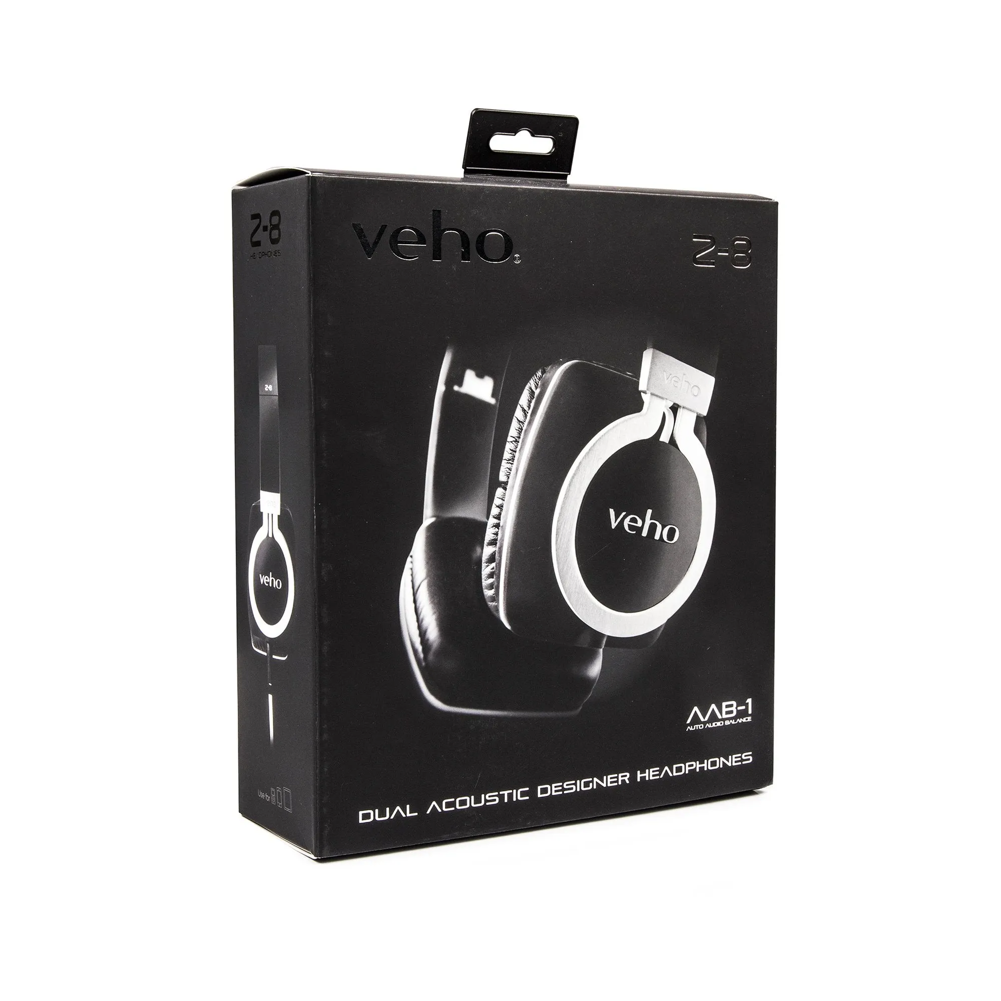 Veho Z-8 Designer Aluminium Headphones with Detachable Flex Cord System and Folding Design