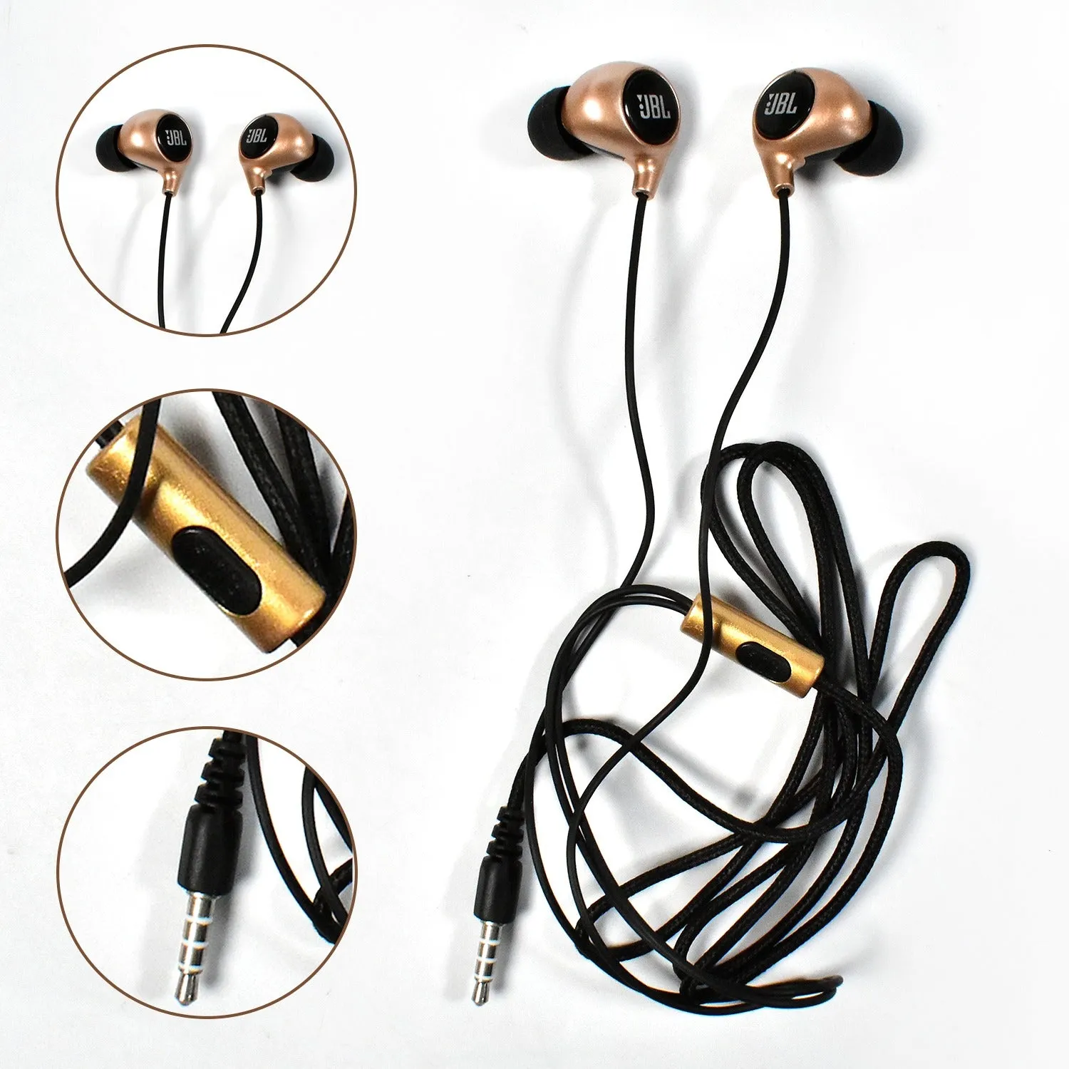 WIRED EARPHONE WITH MIC FASHION, HEADPHONE COMPATIBLE FOR ALL MOBILE PHONES TABLETS LAPTOPS COMPUTERS ( 1pc )