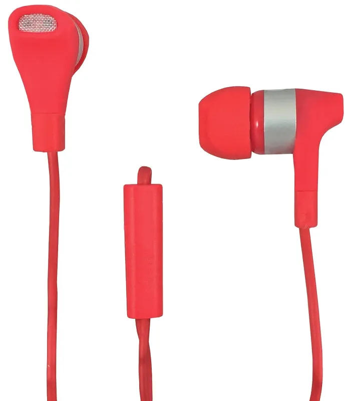 Zenith PM1001SER Earbuds, Red :CD: QUANTITY: 1